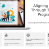 Professional PowerPoint template for Training Programs for Goal Alignment featuring goal alignment PowerPoint slides and engaging employees slide deck