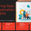PowerPoint template for training presentation on goal communication skills with effective communication techniques and interactive ppt slides