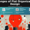 Challenges of Flat Organizational Design PowerPoint template for effective presentation with ppt slides on flat structure issues.