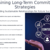 Professional PowerPoint template for long-term commitment strategies featuring slides for effective partnership development presentations