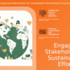 PowerPoint template for stakeholder involvement in sustainability with professional presentation for collaboration and strategy development
