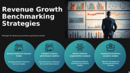 PowerPoint template for Revenue Growth Benchmark Techniques to analyze financial performance with effective ppt slides