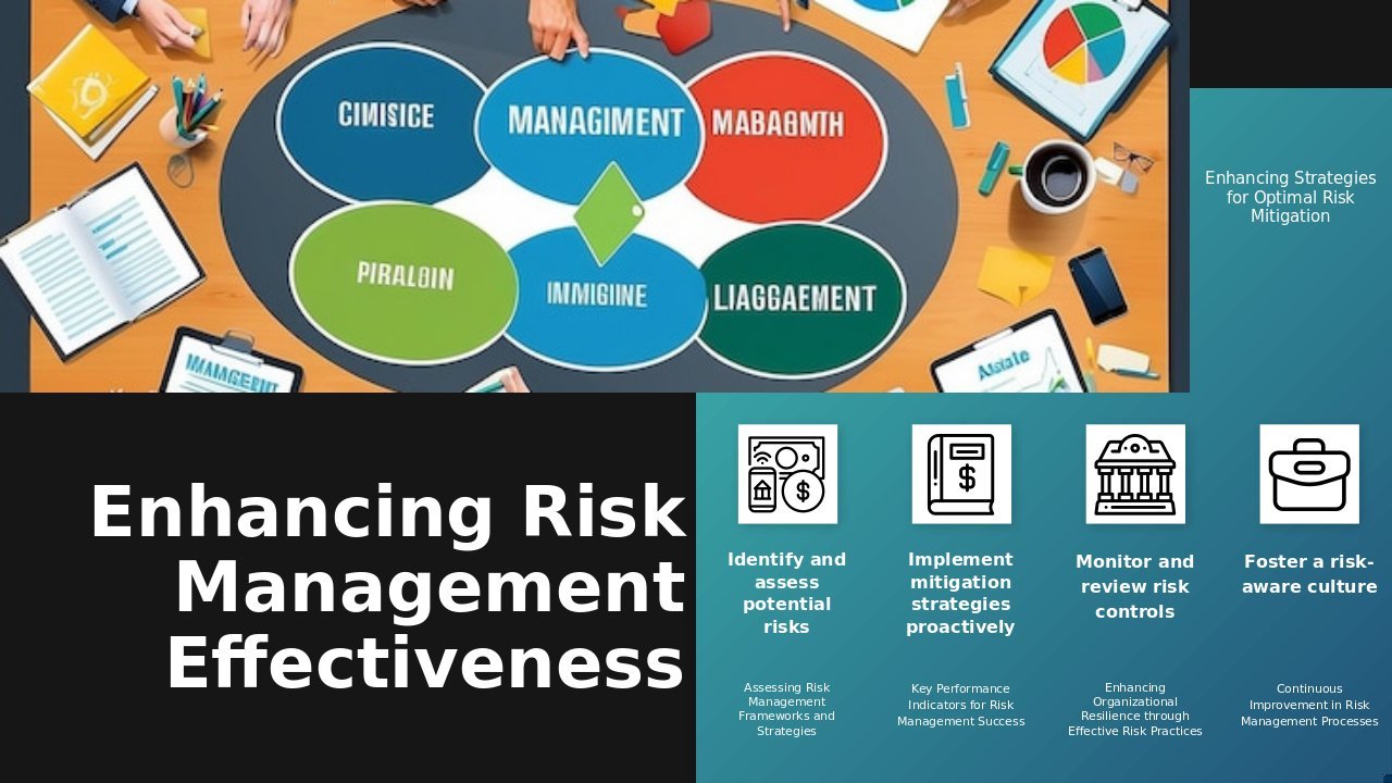 PowerPoint template for effective risk management strategies, ideal for professional presentations on project success metrics.