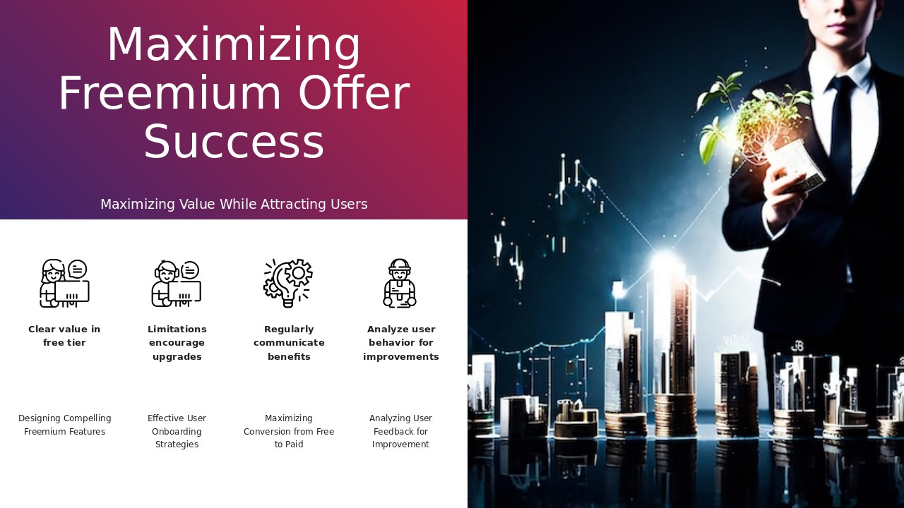 Professional PowerPoint template for best practices in freemium offers, featuring effective strategies and engaging PPT slides.