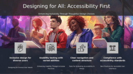 PowerPoint template for accessibility in user-centric design, featuring inclusive design PowerPoint slides for professional presentations