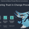 PowerPoint template for Building Trust in Process Changes, ideal for stakeholder engagement and effective change management presentations