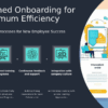 PowerPoint template for effective onboarding for efficiency with professional presentation design and employee training presentation slides