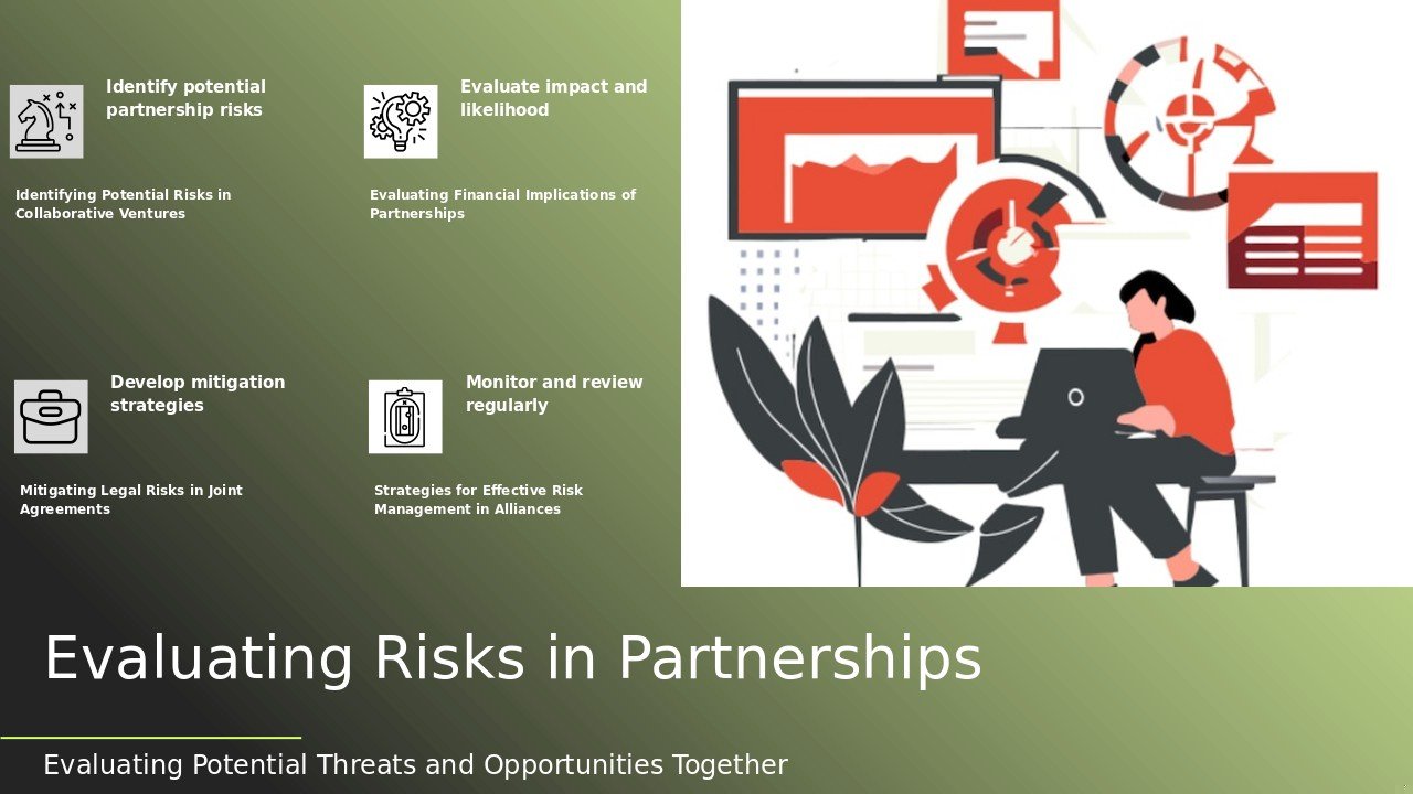 Professional PowerPoint template for risk assessment in partnerships, ideal for insightful business partnership strategy deck.