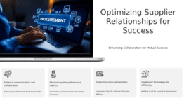 Professional PowerPoint template for Supplier Relationship Optimization to enhance supply chain management and business strategy presentations.