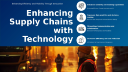 PowerPoint template for technology integration in supply chains, featuring professional presentation and strategic supply chain templates.