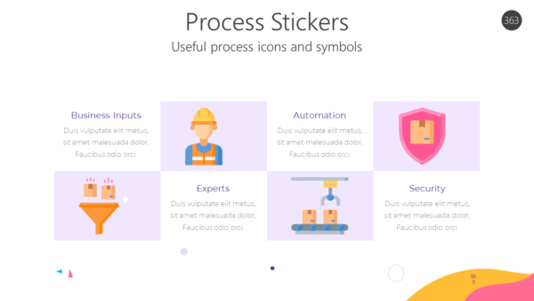 Useful process icons and symbols