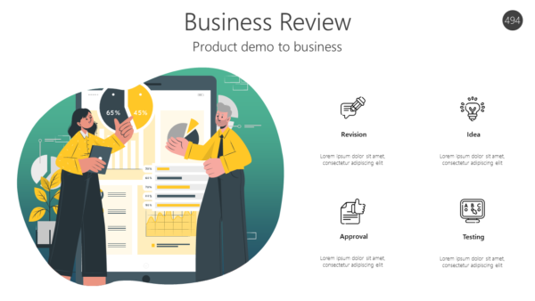 Product demo to business