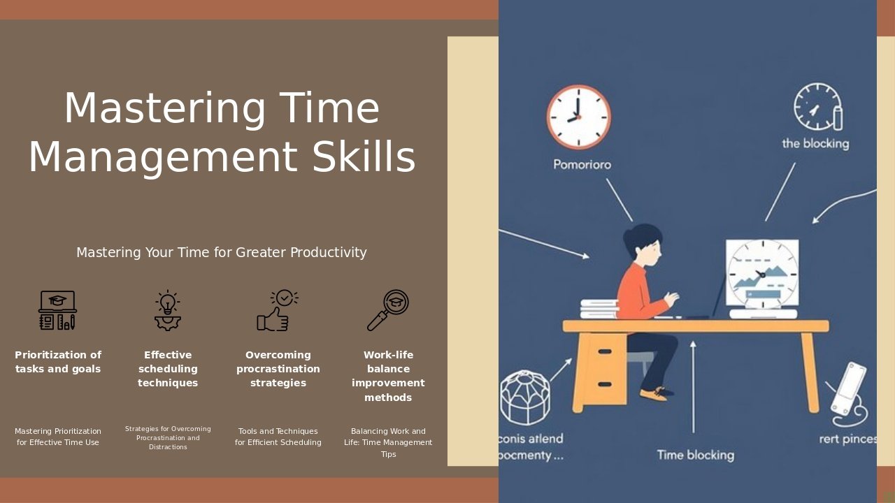 Professional PowerPoint template for Time Management Training Sessions featuring effective ppt slides to boost workforce productivity.