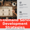 PowerPoint template for On-Demand Service Development with professional presentation slides for revenue growth strategies.