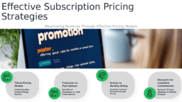 Professional subscription pricing strategies PowerPoint template for effective pricing strategies presentation and revenue growth.