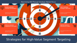 PowerPoint template for targeting high-value segments with effective sales tactics and cross-selling strategy analysis slides
