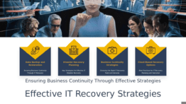 Professional PowerPoint template for IT Recovery Solutions to assist with business continuity planning and risk mitigation strategies