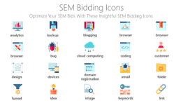 SEM Bidding Icons - Optimize Your SEM Bids With These Insightful SEM Bidding Icons.