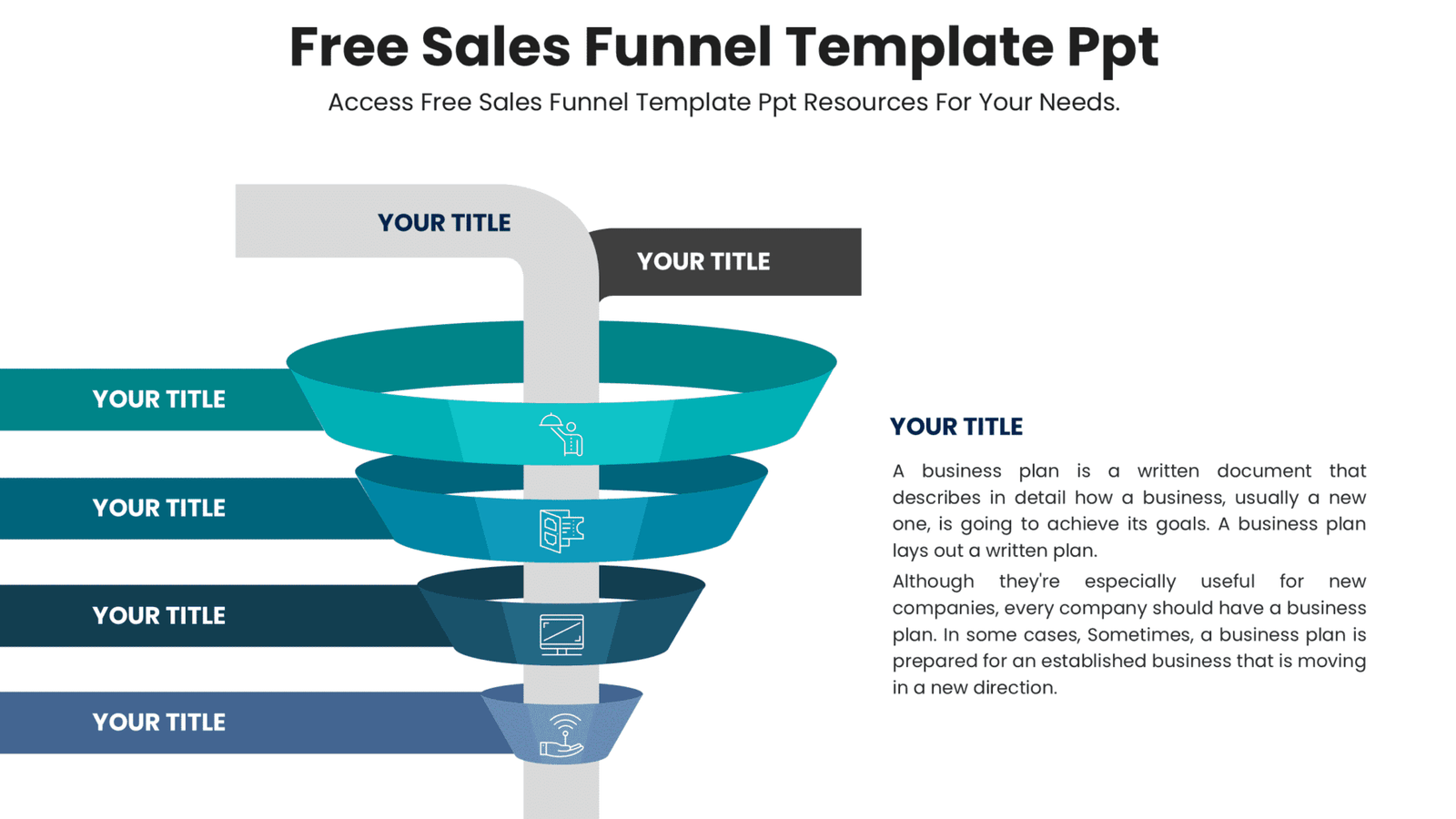 Free sales funnel template ppt for sales strategy