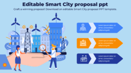 Editable Smart City proposal ppt - Craft a winning proposal! Download an editable Smart City proposal PPT template.