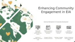 Professional PowerPoint template for Community Engagement in EIA featuring engaging ppt slides and EIA stakeholder engagement templates