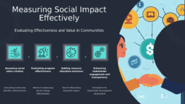 PowerPoint template for Social Impact Measurement Tools featuring professional presentation graphics and nonprofit-focused ppt slides.
