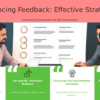 PowerPoint template showcasing strategies for improving feedback through professional presentation and effective stakeholder management.