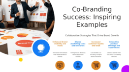 Professional presentation PowerPoint template showcasing co-branding success stories and strategic alliances for effective marketing.
