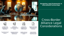 Cross-Border Alliance Legalities PowerPoint template for a professional presentation on legal considerations for alliances