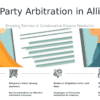 Professional presentation PowerPoint template for Third-party Arbitration in Alliances with conflict resolution PowerPoint slides and mediation strategies for alliances.
