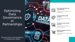 Professional PowerPoint template for effective data governance in partnerships, featuring strategic partnership presentation slides.