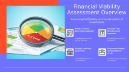 Professional PowerPoint template for Financial Viability Analysis with strategic partnership evaluation and financial metrics for clear ppt presentation.