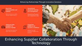 Professional PowerPoint template for supplier collaboration, featuring technology-focused ppt slides for effective partnership planning.