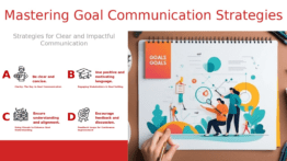 PowerPoint template for Communicating Goals Effectively with clear goals presentation slides for professional team leadership.