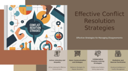 Professional PowerPoint template for Conflict Resolution Techniques with collaborative team slides for effective teamwork training.