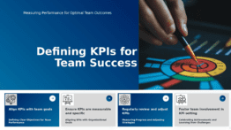 PowerPoint template for setting KPIs for team success with professional presentation slides on team performance metrics and leadership tracking