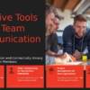 Professional PowerPoint template for team communication, featuring effective tools, collaboration methods, and leadership presentation slides.