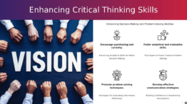 PowerPoint template for Training for Critical Thinking Skills, featuring effective team training materials and interactive ppt slides.