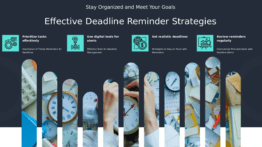 PowerPoint template for setting reminders for deadlines with effective time management PowerPoint slides and deadline reminder design