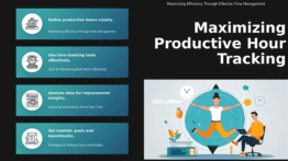 PowerPoint template for Tracking Productive Hours with effective time tracking slides for a professional presentation.