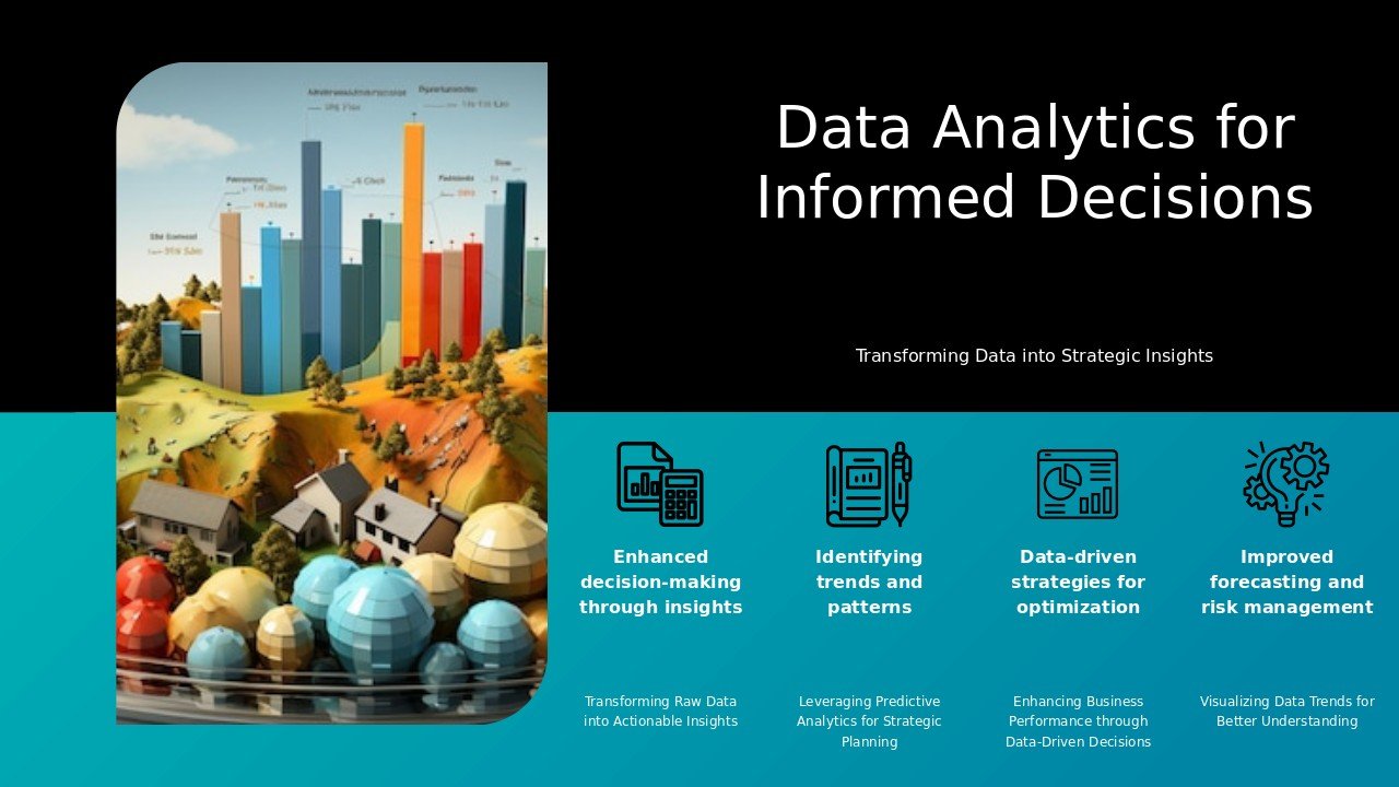 Professional PowerPoint template for data analytics for informed decisions with effective ppt slides and downloadable options.