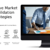 Market Fit Validation Strategies PowerPoint Template Download 2 Professional PowerPoint template for Market Fit Validation Strategies with business model validation slides and value proposition elements.