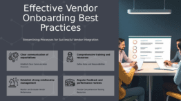 PowerPoint template showcasing best practices for onboarding vendors with effective vendor management templates and professional presentation tips