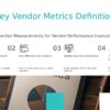 PowerPoint template for defining key vendor metrics with professional presentation ppt slides and vendor assessment tools.