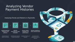 Professional PowerPoint template for Investigating Vendor Payment Histories with ppt slides for vendor evaluation and financial stability assessment.