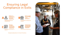 Professional PowerPoint template for legal compliance in exits, featuring vendor management presentation slides and exit management procedures PPT.