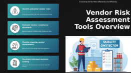 Professional PowerPoint template showcasing risk assessment tools for vendors, featuring customizable vendor evaluation slides.