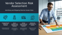 Professional PowerPoint template for risk assessment in vendor selection, featuring customizable slides on vendor management best practices.