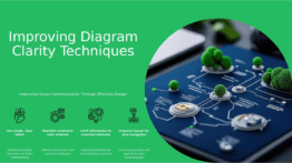 PowerPoint template for Enhancing Clarity in Diagrams in professional presentations with clear workflow visuals and effective ppt slides
