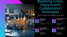 PowerPoint template for enhancing cross-department collaboration with effective workflow presentation design and teamwork communication templates